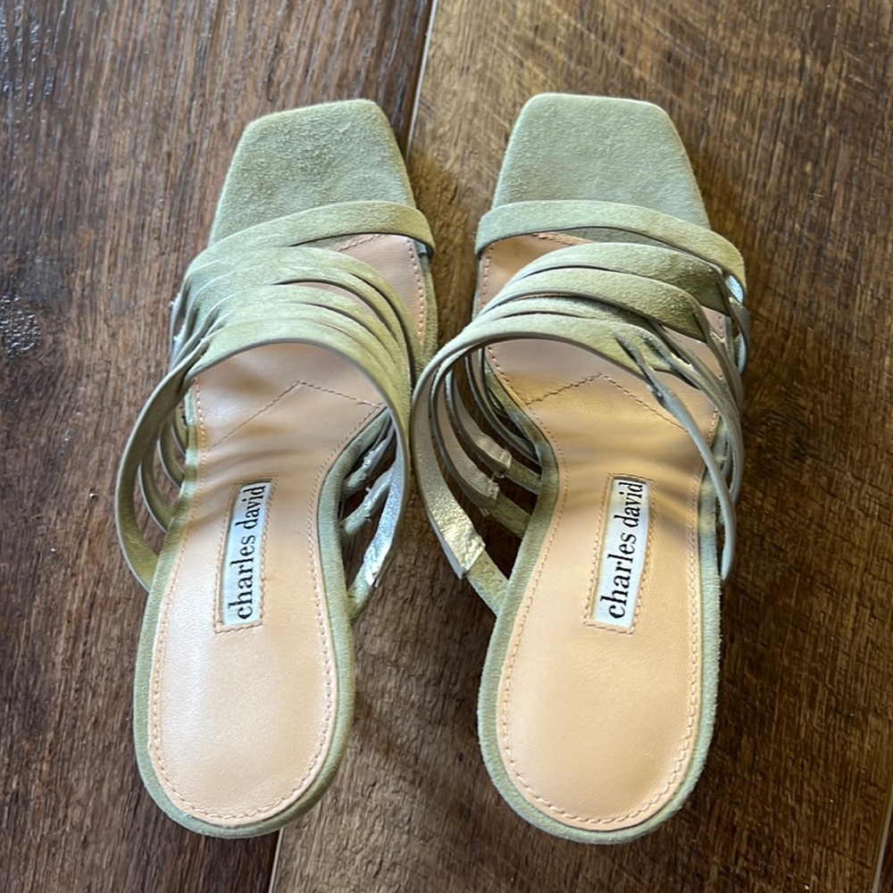 Charles David heel strapless shoes!!